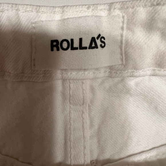 ROLLA’S CLASSIC STRAIGHT WHITE High Rise Regular Fit Jeans 23 NEW with Defect!! - Picture 5 of 12